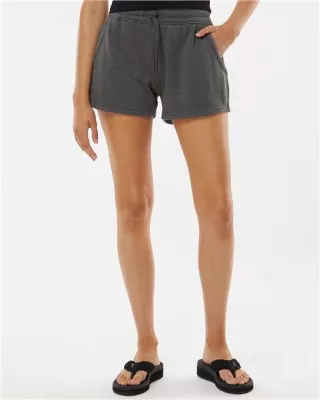Independent Trading Co.® Women's Lightweight California Wave Wash Fleece Shorts