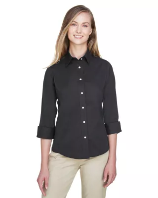 Devon and Jones® Women's Perfect Fit™ Three-Quarter Sleeve Stretch Poplin Long Sleeve Dress Shirt