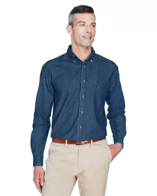 Harriton Men's Long Sleeve Denim Shirt