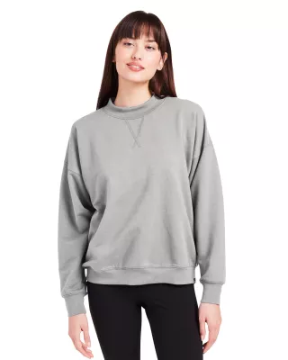 GLYDER LLC Ladies' Vintage Oversized Crew Pullover
