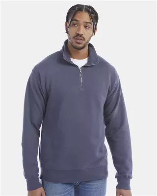 Hanes® ComfortWash™ Unisex Garment-Dyed Quarter-Zip Sweatshirt
