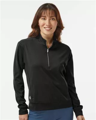 Adidas® Women's Ultimate365 Textured Quarter-Zip Pullover Shirt