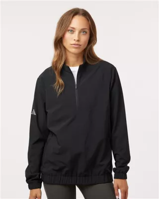 Adidas® Women's Woven Half-Zip Pullover Jacket