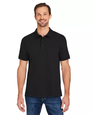 Harriton Men's Valiant Cotton Snag Protect Pocket Polo Shirt
