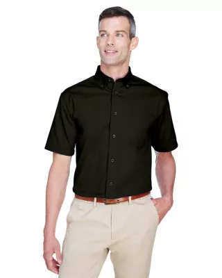 Harriton Men's Easy Blend™ Short Sleeve Twill Dress Shirt w/Stain-Release