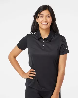 Adidas® Women's 3-Stripes Shoulder Polo