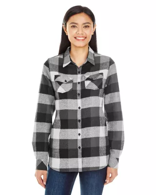 Burnside Ladies' Plaid Boyfriend Flannel Shirt