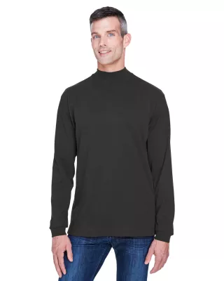 Devon and Jones Adult Sueded Cotton Jersey Mock Turtleneck