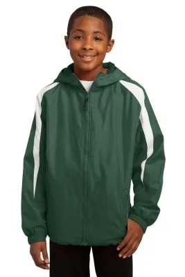 Sport-Tek® Youth Fleece-Lined Colorblock Jacket.