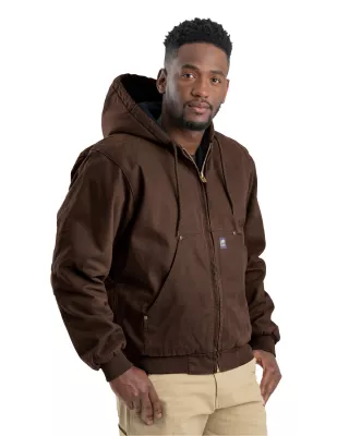 Berne® Apparel Men's Heartland Washed Cotton Duck Hooded Jacket