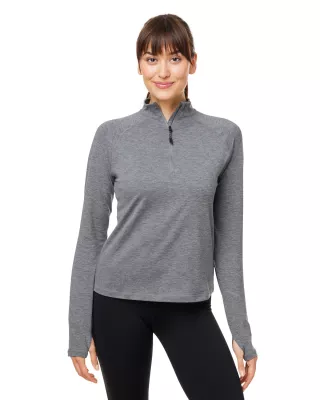GLYDER LLC Ladies' Marbled Jersey Fairway Quarter-Zip
