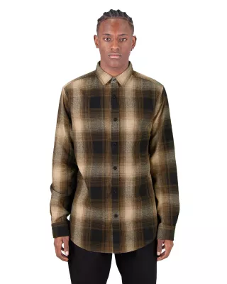 SHAKA WEAR Men's Plaid Flannel Overshirt