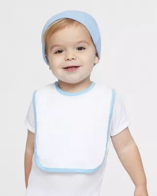 Rabbit Skins Infant Contrast Trim Premium Jersey Bib