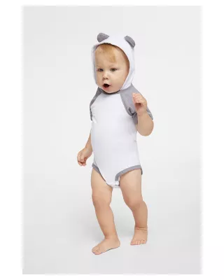 Rabbit Skins Infant Character Hooded Bodysuit with Ears