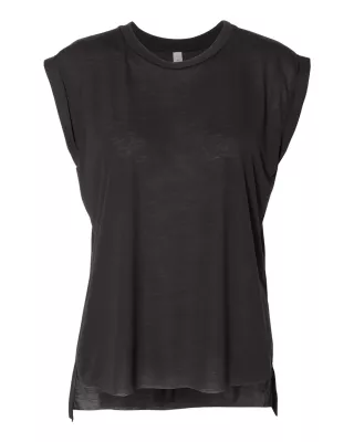 Bella+Canvas® Women's Flowy Rolled Cuffs Muscle T-Shirt