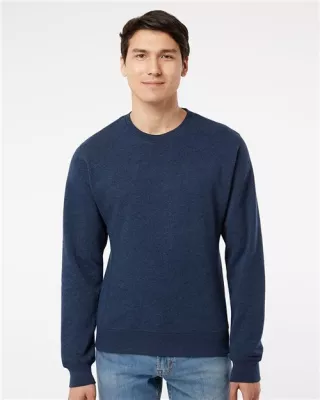 J. America Triblend Fleece Crewneck Sweatshirt