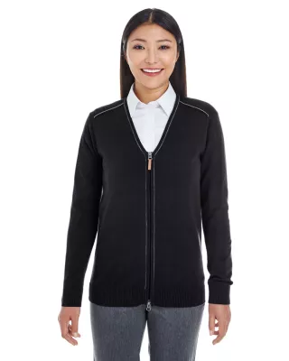 Devon and Jones Ladies' Manchester Fully-Fashioned Full-Zip Cardigan Sweater