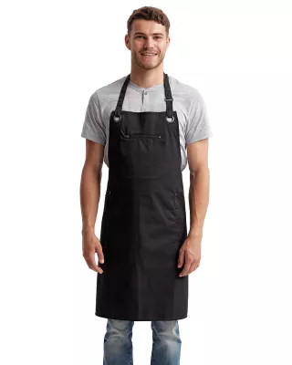 Artisan Collection by Reprime® 'Barley' Contrast Stitch Recycled Bib Apron