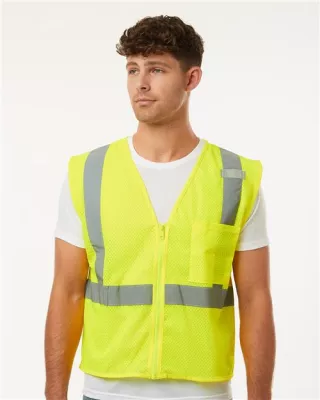 Kishigo Zipper Mesh Vest w/Pocket