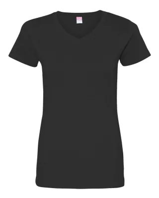 LAT® Sportswear Women's V-Neck Fine Jersey Tee
