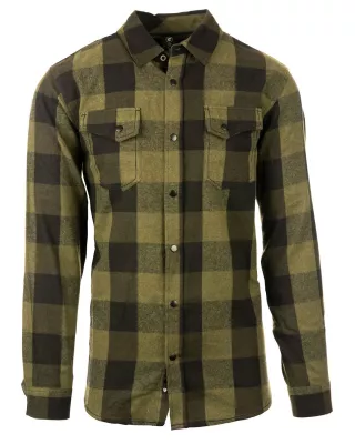Burnside Men's Snap-Front Flannel Shirt