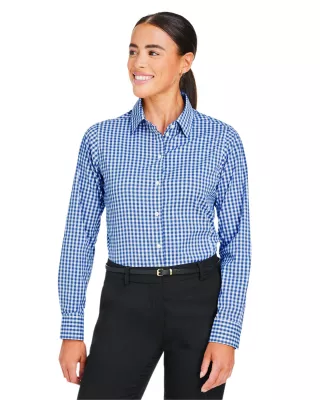 Devon and Jones® Women's CrownLux Performance® Gingham Long Sleeve Dress Shirt