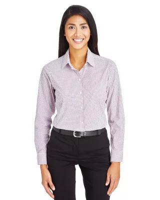 Devon and Jones® Women's CrownLux Performance® Micro Windowpane Woven Long Sleeve Dress Shirt