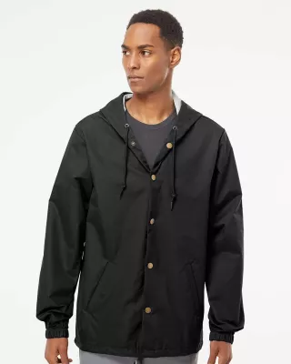 Independent Trading Co. Water Resistant Hooded Windbreaker Jacket