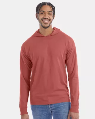 ComfortWash™ by Hanes® - Garment-Dyed Jersey Hooded Long Sleeve T-Shirt
