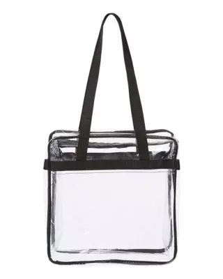 OAD Clear Tote w/Zippered Top
