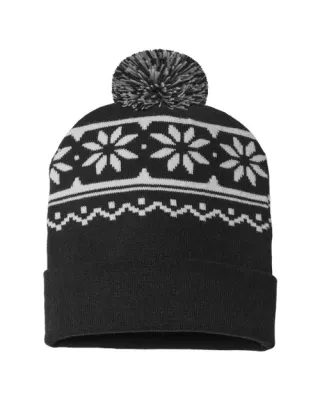 Cap America® USA-Made Snowflake Beanie