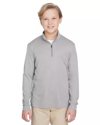 Team 365 Youth Zone Sonic Heather Performance Quarter-Zip Pullover Sweater
