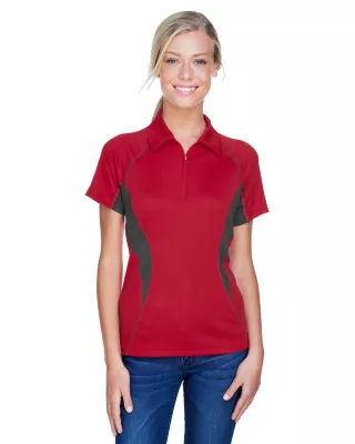 NORTH END SPORT RED Ladies' Serac UTK CoolLogik™ Performance Zippered Polo