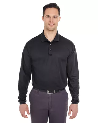 ULTRACLUB Adult Cool & Dry Long-Sleeve Mesh Piqué Polo