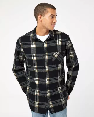 Burnside® Open Pocket Long Sleeve Flannel Shirt