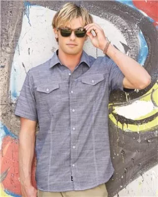 Burnside® Textured Solid Short Sleeve Shirt