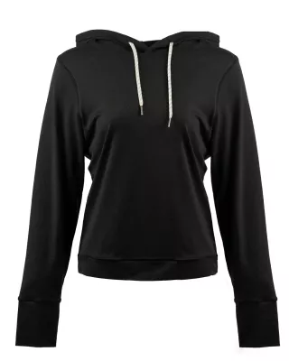 Burnside Ladies' Modest Crop Hooded Sweatshirt