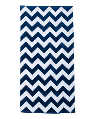 Carmel Towel Company Chevron Velour Beach Towel