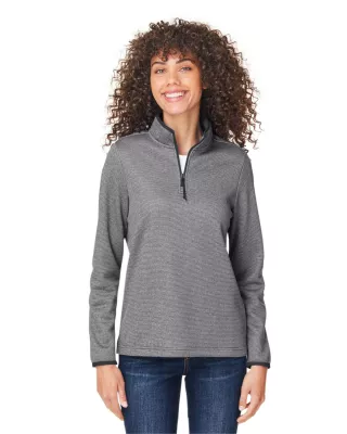 CORE365™ Women's Venture Heathered Stripe Quarter-Zip Pullover Jacket