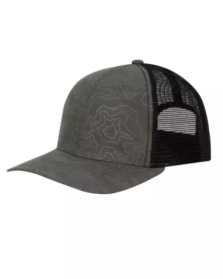 DRI DUCK Structured Mid Profile Camo Print Trucker Hat