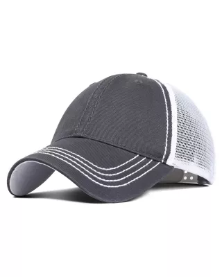 Liberty Bags Garment Washed Cotton Mesh Back Hat