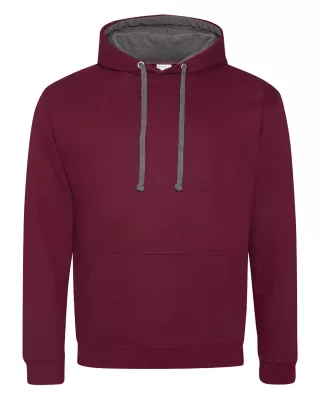 ALL WE DO is Adult Midweight Varsity Contrast Hooded Sweatshirt