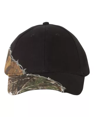 Licensed Camouflage w/Barbed Wire Embroidery Cap