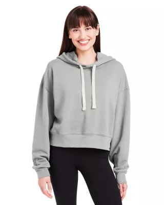 GLYDER LLC Ladies' Vintage Oversized Cropped Hooded Sweatshirt
