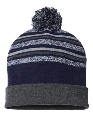 Cap America® USA-Made Striped Beanie