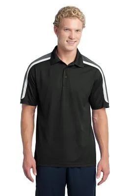 Sport-Tek® Tricolor Shoulder Micropique Sport-Wick® Polo.