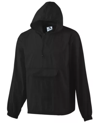 Augusta Hooded Nylon Half Zip Pullover Pouch Jacket