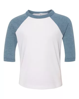 Bella+Canvas® Toddler Three-Quarter Sleeve Baseball Tee
