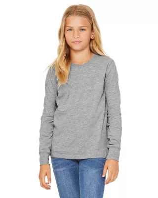 BELLA+CANVAS Youth Heather CVC Long-Sleeve T-Shirt