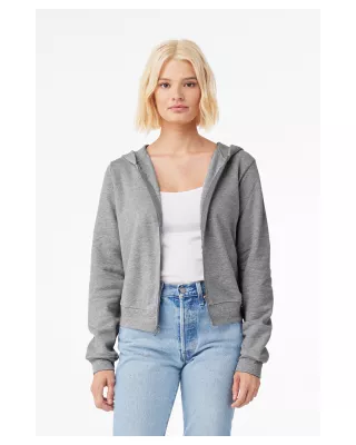 BELLA+CANVAS Ladies' Sponge Fleece Full-Zip Hooded Sweatshirt